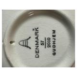 Collection of Orrefors Sweden Crystal, Carnival Glass Bowl, and Blue Commemorative Plates