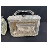 Set of 6 Vintage Lucite Handbags and Purses Assorted Styles