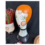 Collection of Vintage Sewing Items and Decorative Accessories