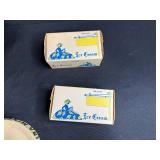 Vintage Ice Cream Collectibles Lot with Scoops, Tubs, and Plates