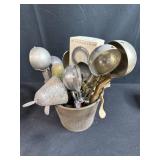 Vintage Ice Cream Collectibles Lot with Scoops, Tubs, and Plates