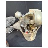 Vintage Ice Cream Collectibles Lot with Scoops, Tubs, and Plates