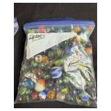 Lot of 2 Bags Assorted Vintage Glass Marbles