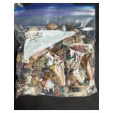 Collection of Tumbled and Polished Stones, Gemstones, and Mineral Specimens in Bags