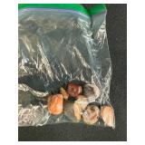 Collection of Tumbled and Polished Stones, Gemstones, and Mineral Specimens in Bags