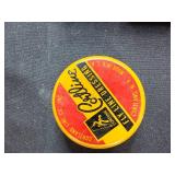 Vintage Fishing Tackle Box with Assorted Wooden Lures and Accessories