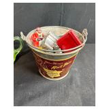 Vintage Utensil and Kitchen Tool Collection in Stoneware, Glass, and Tin Holders