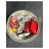 Vintage Utensil and Kitchen Tool Collection in Stoneware, Glass, and Tin Holders