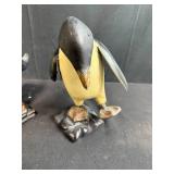 Set of 3 Cast Iron Penguin Figurines
