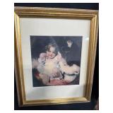 Eclectic Vintage and Collectible Decor Lot Including Cat Figurines, Game, and Artwork