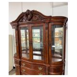 Broyhill Ornate China Cabinet with Glass Doors and Drawers