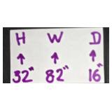 Ethan Allen 3-Seat Plaid Upholstered SLEEPER Sofa with Pillows - CLEAN!