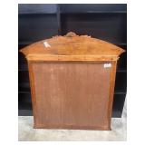 Broyhill Ornate Wood-Framed Wall Mirror with Decorative Crest