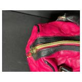 Collection of 3 Designer Handbags Including Betsey Johnson, Louis Vuitton (no tags or lining), and Crocodile Pattern Purse