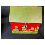 Collection of 4 Vintage Handbags and Decorative Boxes Including Mickey Mouse Case