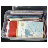 Large Collection of Assorted Stationery Paper and Envelopes in Storage Box