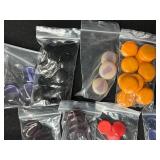 Collection of Jewelry Making Supplies with Cords, Beads, Clasps, and Findings