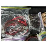 Bulk Lot of Assorted Necklace Cords, Choker Wires, and Jewelry Making Strings
