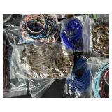Bulk Lot of Assorted Necklace Cords, Choker Wires, and Jewelry Making Strings