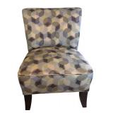 U - Pair of H. M. Richards Patterned Accent Chairs