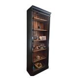 ML - Industrial Wood and Metal Tall Bookcase Shelf