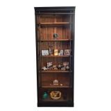 ML - Industrial Wood and Metal Tall Bookcase Shelf