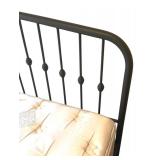 LL  - Queen Size Metal Bed Frame with Headboard and Footboard