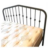 LL  - Queen Size Metal Bed Frame with Headboard and Footboard