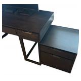 U - Aspenhome Desk with File Cabinet
