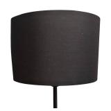 LL  - Black Floor Lamp with Drum Shade