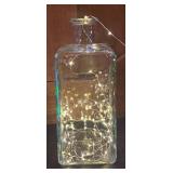 LL  - Set of 3 Decorative Glass Bottles with LED String Lights