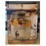LR - Nostalgia Glass Barrel Beverage Dispenser 3.16 Gallons