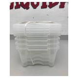 Clear Buckle-Up Storage Set - 4 Pack