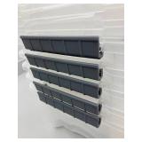 Stackable Clear Plastic Storage Bins (Set of 5)