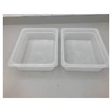 Set of Stackable Plastic Storage Containers