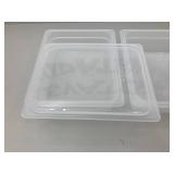 Set of Stackable Plastic Storage Containers