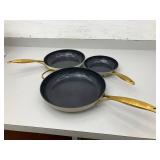 Set of Three GreenPan Cookware