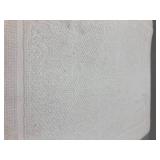 Textured Cotton White Bath Mat