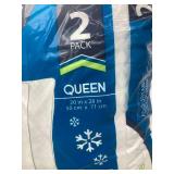 pureLux Set of Two Queen Size Gel Memory Foam Cooling Pillows