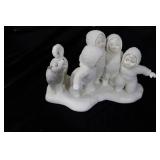 Lot of 4 Snowbabies Figurines and Lamp - Night Light, Five Part Harmony, Pennie From Heaven, Frosty Frolic