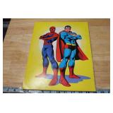 Oversize Battle of the Century Superman vs Amazing Spiderman Comic DC Marvel 13.25 x 10
