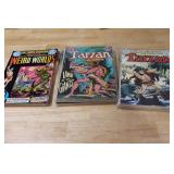 Large Vintage DC Comics Tarzan Collection Including Weird Worlds #1-7 and Tarzan of the Apes Issues