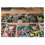 Large Vintage DC Comics Tarzan Collection Including Weird Worlds #1-7 and Tarzan of the Apes Issues