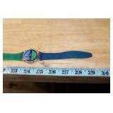 Swatch Maxi Wall Clock Nautilus with Colorful Band