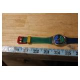 Swatch Maxi Wall Clock Nautilus with Colorful Band