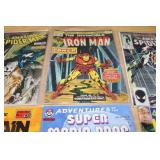 Lot of 6 Comic Books Including Amazing Spider-Man, Iron Man, Captain Canuck, Super Mario Bros, Wrestling All Stars