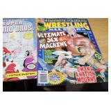 Lot of 6 Comic Books Including Amazing Spider-Man, Iron Man, Captain Canuck, Super Mario Bros, Wrestling All Stars