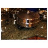 Large Assorted Stainless Steel and Enamel Cookware Set with Roasters, Pots, Pans, and Steamers