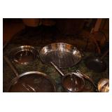 Large Assorted Stainless Steel and Enamel Cookware Set with Roasters, Pots, Pans, and Steamers