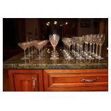 Large Assorted Dinnerware Collection with Noritake China and Glass Snack Sets